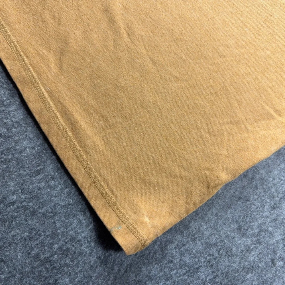 Carhartt Force Relaxed Fit Pocket T-Shirt Mens Large Mustard Yellow Short Sleeve